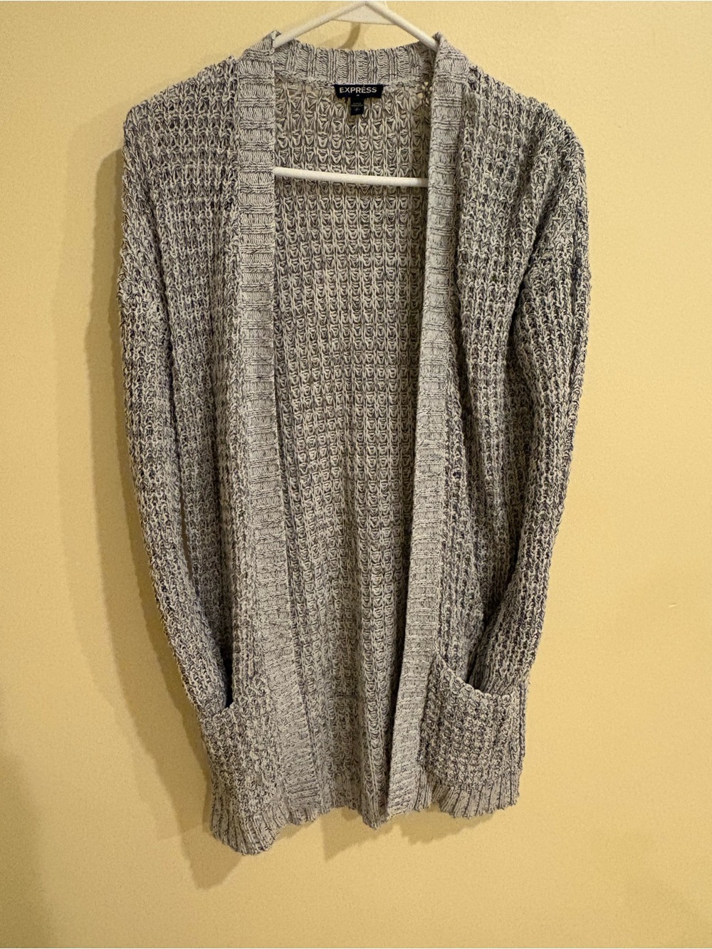 Express Open-Front Chunky Knit Cardigan